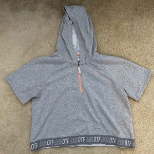 Orangetheory Cropped Quarter Zip Hoodie